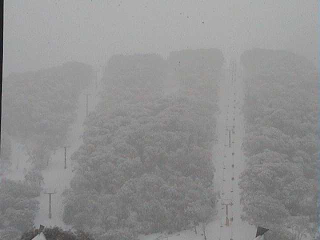 Late Update (1:30pm) - Snowgums chair opens in blizzard