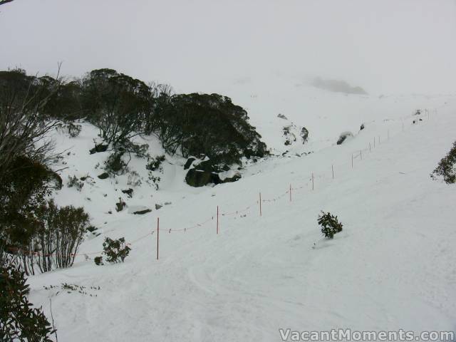 Merritts Falls yesterday in a little fog<BR>We need more snow and wind