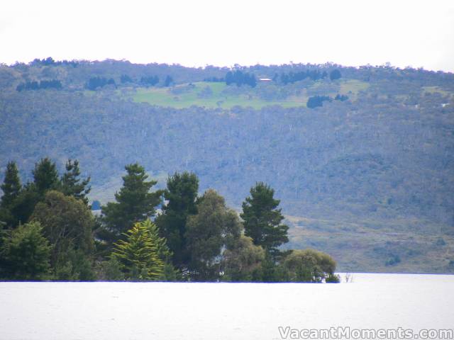 Islands going under in Lake Jindabyne