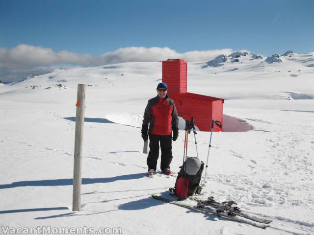 Paulo in front of Cootapatamba Hut - last Saturday