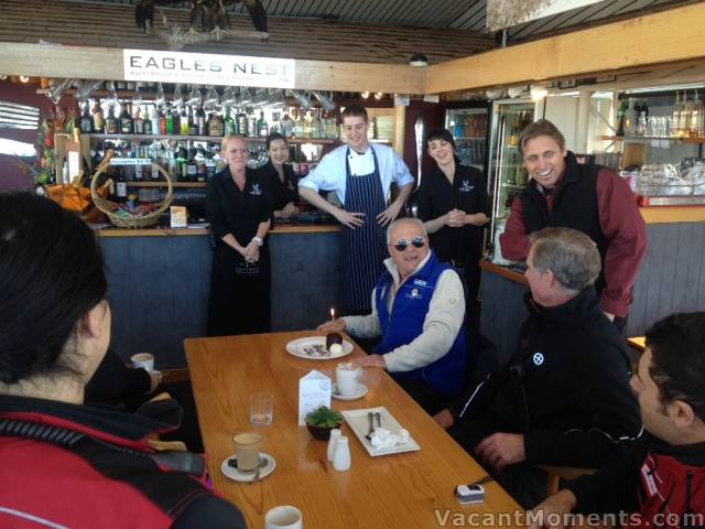 Tommy's birthday celebration at Eagles Nest on Monday<br>photo by Lucky Phil