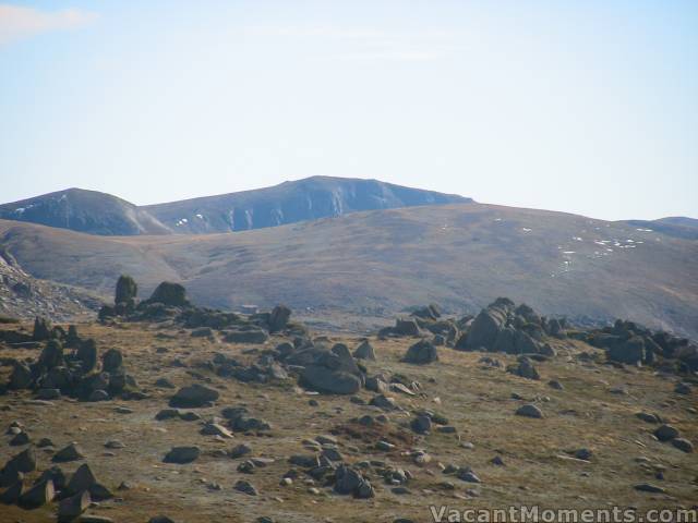 I must admit I was quite surprised to see snow still sitting on the main range