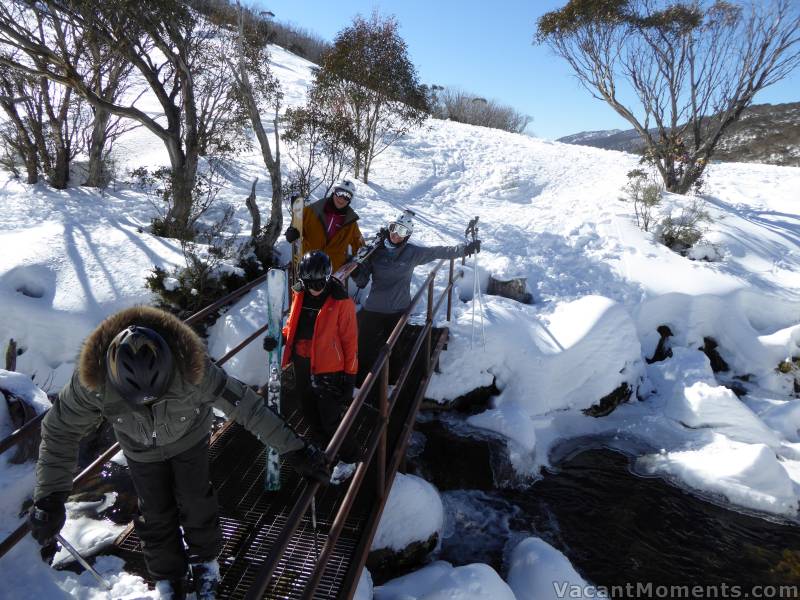 Skis on or skis off - Where's the picnic?