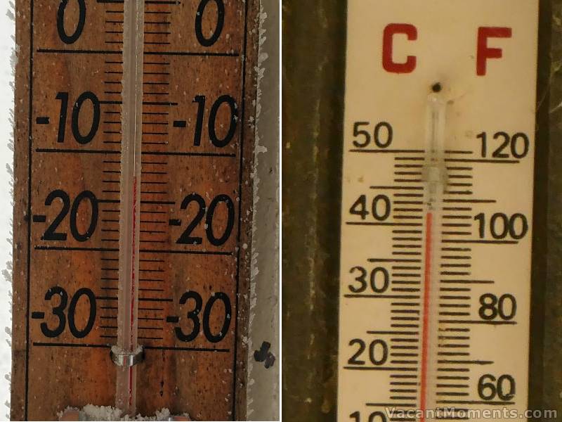 TraKtorman sent a thermometer reading and I added mine taken at 4:45pm yesterday after a god-awful day in NSW.