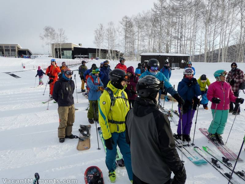 From gondie to chairlift - waiting for first ride (Rosco)