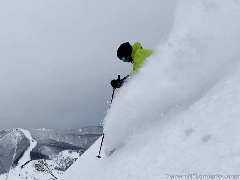 Then after more snow, Christof finds the off piste is a real treat